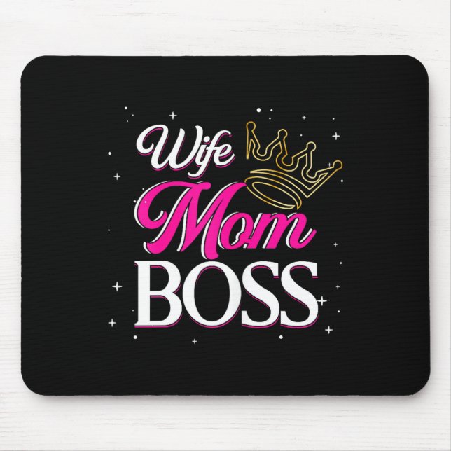 Ehefrau Mama Chef _ Mutti Mama _ Muttertag  Mousepad (Vorne)