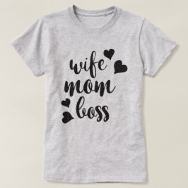 Ehefrau Mama Chef T - Shirt der Frauen