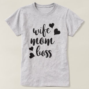 Ehefrau Mama Chef T - Shirt der Frauen