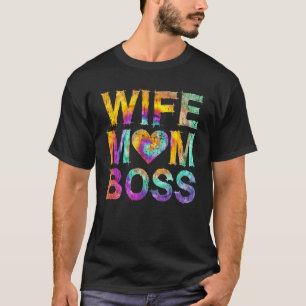 Ehefrau Mama Chef Unternehmer Eigentümer kleiner U T-Shirt