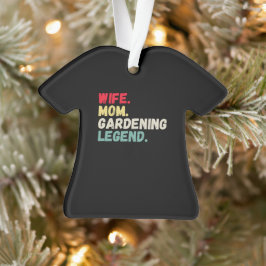 Ehefrau Mama Gartenlegende Retro lustige Weihnacht Ornament