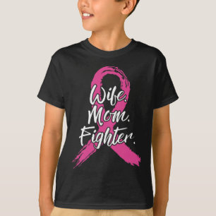 Ehefrau Mama Kämpfen Brustkrebs Patient Pink Aware T-Shirt