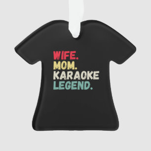 Ehefrau Mama Karaoke Legende Gesang Weihnachten Ornament