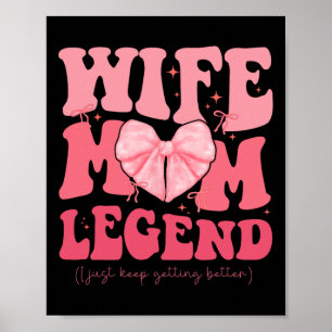 Ehefrau Mama Legende Coole Mamas Club Mütter Tag C Poster