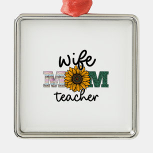 Ehefrau Mama Lehrer Ornament Aus Metall