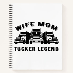 Ehefrau Mama LKW-Legende Zitate Notizbuch
