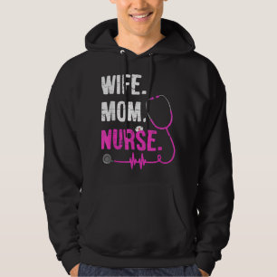 Ehefrau Mama Nurse RN LPN Kindergärtnerin Kindergä Hoodie