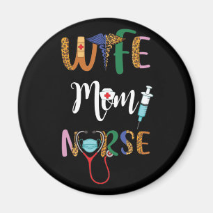Ehefrau Mama Nurse Womens RN LPN Mütter Krankenwoc Magnet