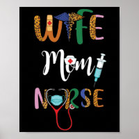 Ehefrau Mama Nurse Womens RN LPN Mütter Krankenwoc