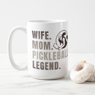 Ehefrau Mama Pickleball Legend - Vintage Sonnenfra Kaffeetasse