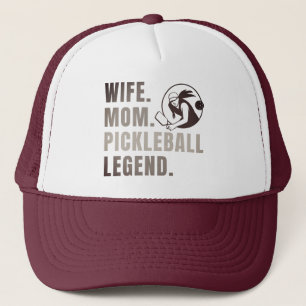 Ehefrau Mama Pickleball Legend - Vintage Sonnenfra Truckerkappe