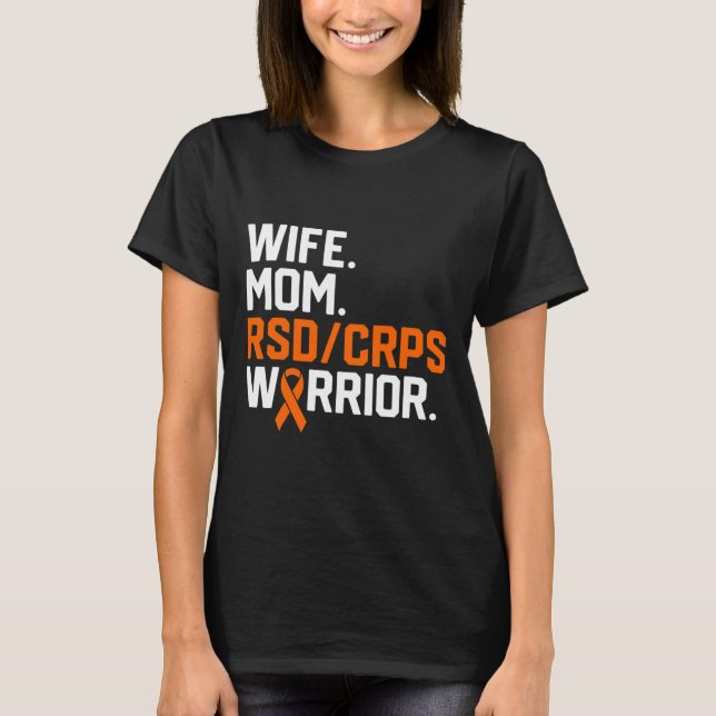 Ehefrau Mama Rsd Crps Krieger Bewusstsein wird gut T-Shirt (Vorderseite)
