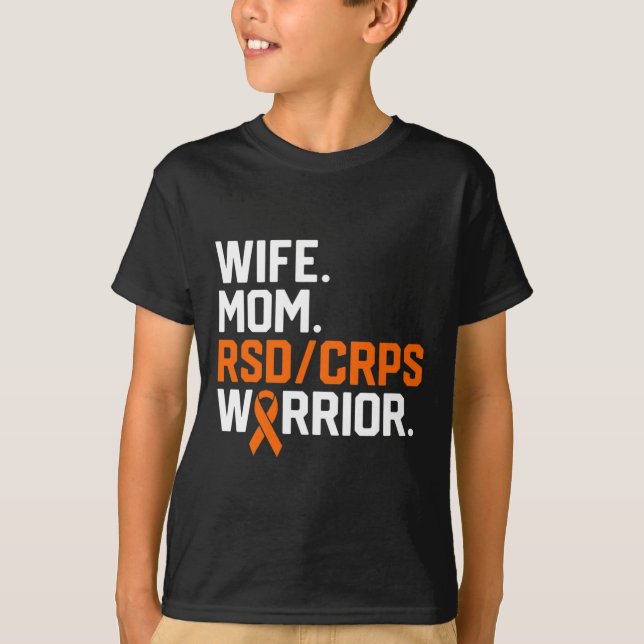 Ehefrau-Mama RSD CRPS-Warrior-Bewusstsein wird gut T-Shirt (Vorderseite)
