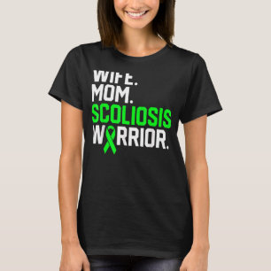 Ehefrau Mama Scoliose Krieger Bewusstsein erhalten T-Shirt