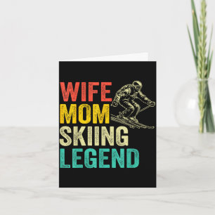 Ehefrau Mama Skilegende vintage Muttertag lustig  Karte