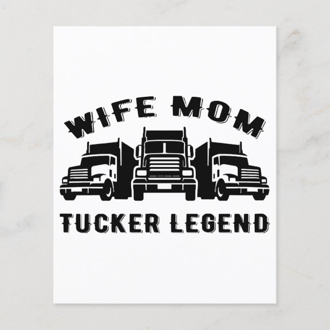 Ehefrau Mama Trucker Legend Quotes (Vorderseite)
