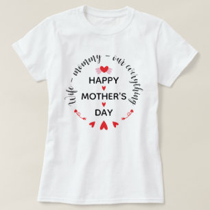 Ehefrau Mami Unser Alles Süßer Muttertag T-Shirt