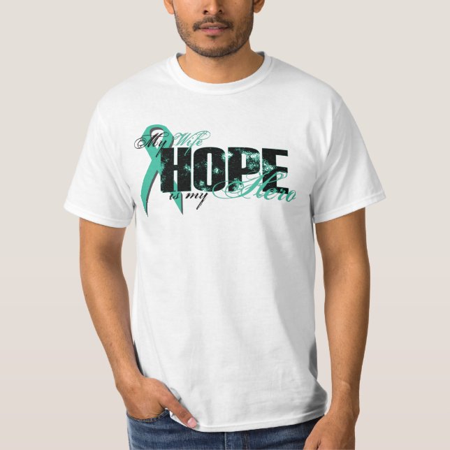 Ehefrau mein Held - Eierstockhoffnung T-Shirt (Vorderseite)
