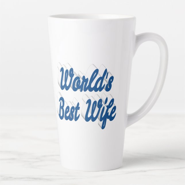 Ehefrau mit blauem Text Milchtasse (Rechts)