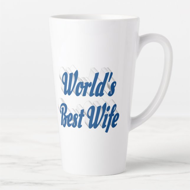 Ehefrau mit blauem Text Milchtasse (Rechts)