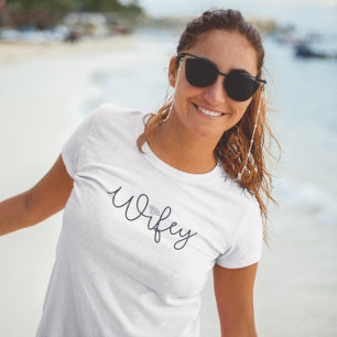 Ehefrau mit Diamant / Braut Flitterwochen Junggese T-Shirt