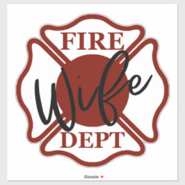 EHEFRAU MIT MALTESE CROSS [1] AUFKLEBER