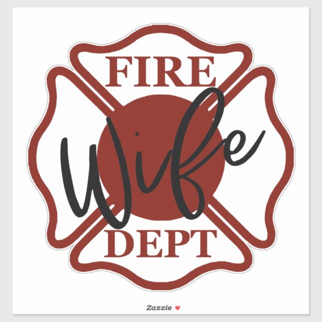 EHEFRAU MIT MALTESE CROSS [1] AUFKLEBER (Blatt)