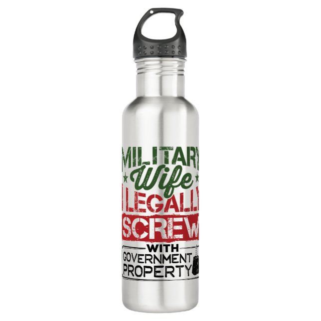 Ehefrau mit Staatseigentum Edelstahlflasche (Vorderseite)