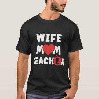 Ehefrau Momeacher Funny Mütters Day Familie T-Shirt
