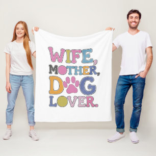 EHEFRAU MOTHER DOG LOVER - Gemütliches Ledersack f Fleecedecke