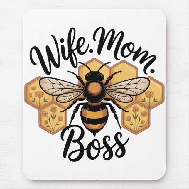 Ehefrau. Mutter. Chefin Mousepad (Vorne)