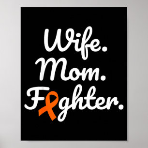 Ehefrau Mutter Kämpferin Multiple Sklerose Bewusst Poster