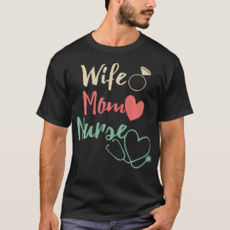Ehefrau Mutter Krankenschwester Rn Lpn Für T-Shirt