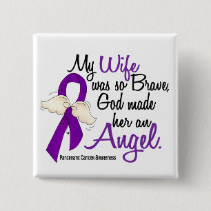 Ehefrau-pankreatischer Krebs des Engels-2 Button