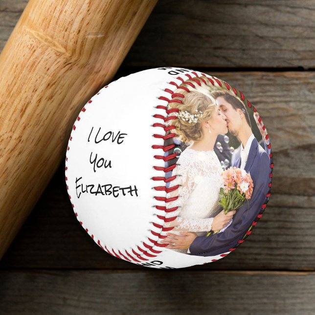 Ehefrau Personalisierte Fotos Baseball (Wife Personalized Photos Baseball)