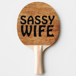 Ehefrau PONG PADDLES Tischtennis Schläger