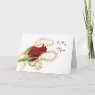 Ehefrau Rose Karte