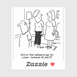 Ehefrau sagt, dass Husband in einem Zeitalter des Aufkleber