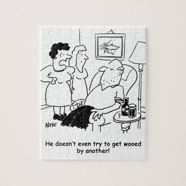 Ehefrau sagt, dass Husband nicht versucht, sich zu Puzzle (Vertikal)