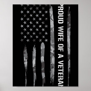 Ehefrau_ stolz Ehefrau eines Veteranen - Amerikani Poster