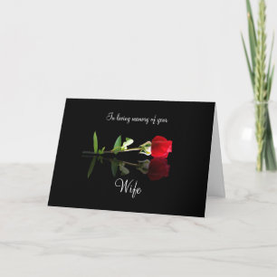 Ehefrau Sympathy Card Karte