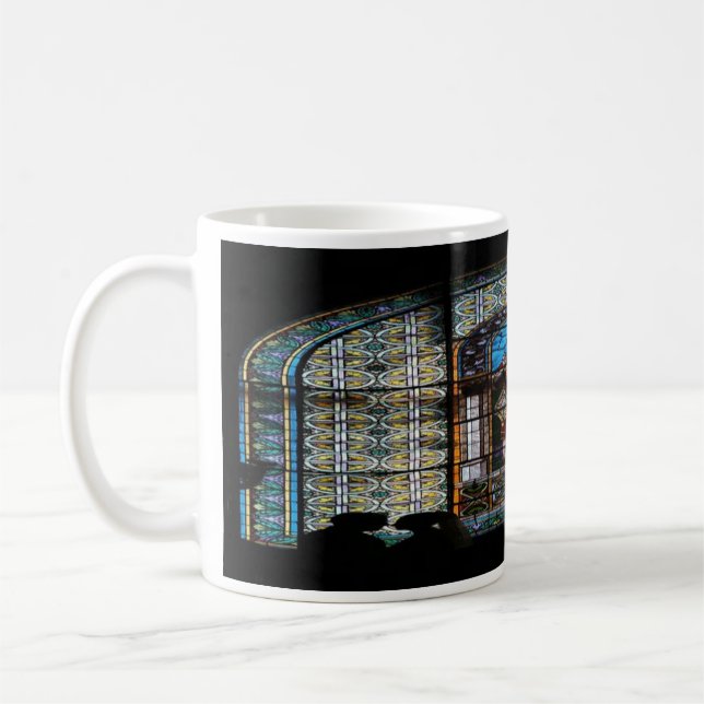 Ehefrau und Ehemann in der russischen Kirche Kaffeetasse (Links)