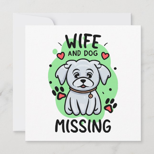 Ehefrau und Hund Vermisst (Vorderseite)