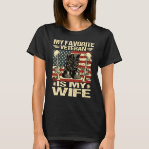 Ehefrau Veteranen Tag Mein Lieblingsveteran ist me T-Shirt