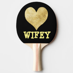 EHEFRAU WIFEY PING PONG PADDLE TISCHTENNIS SCHLÄGER