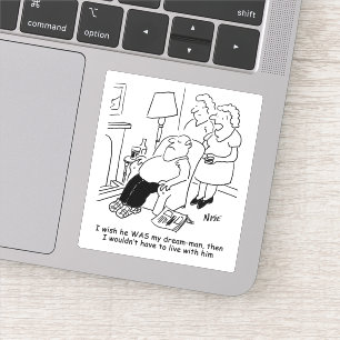 Ehefrau Wish Husband war ihr Dream Man Aufkleber