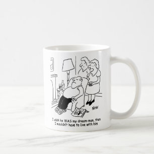 Ehefrau wünscht, Ehemann wäre Traummann. Funny Tasse