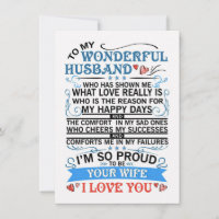 Ehefrau zu meinem wunderbaren Ehemann