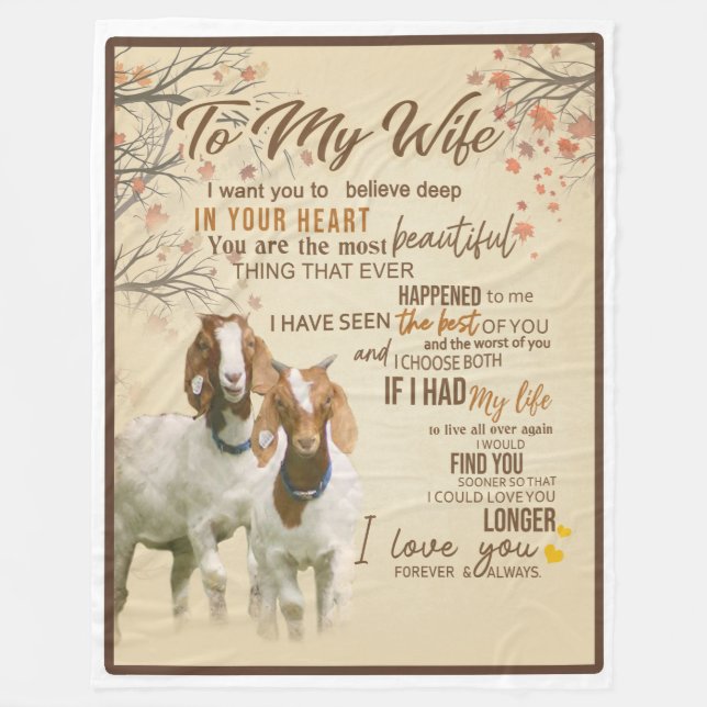 Ehefrau|Zu meiner Ehefrau Liebe Sie immer und imme Fleecedecke (Vorderseite)