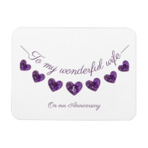 Ehefrau zum 6. oder lila Hochzeitstag